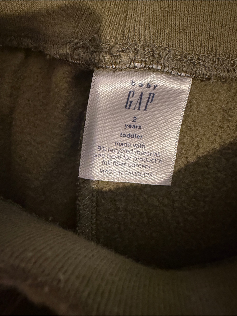 Lot of 4 Baby Gap Toddler Jogger Sweatpants Bundle 2 Years Blue Green Navy Brown - Picture 10 of 13